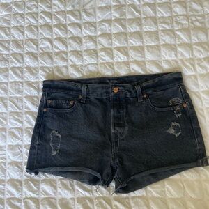 Levi's Black Jean Shorts
